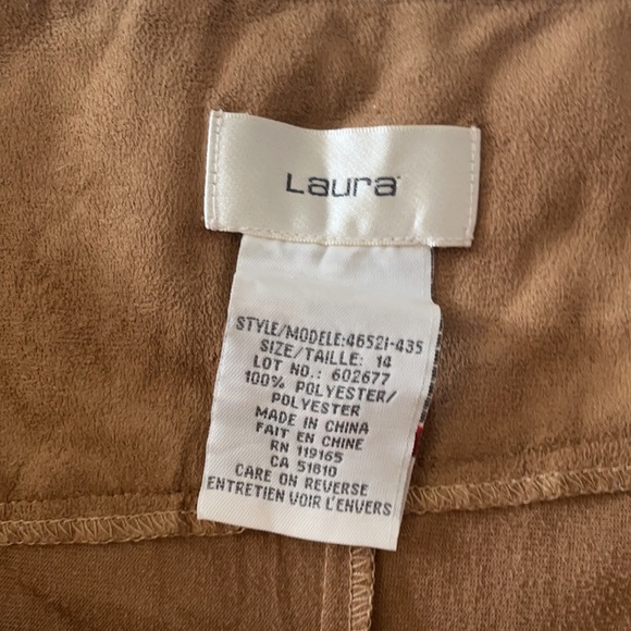 Vintage Faux Suede Skirt - Picture 2 of 2